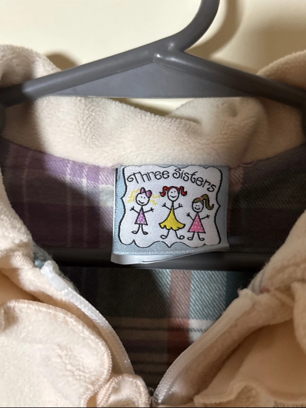 Girls' Cream Ruffle Jacket- Three Sisters - Picture 2 of 3